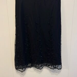 Vintage Bisou Bisou skirt with sequined lace embroidery and tulle pettic…
